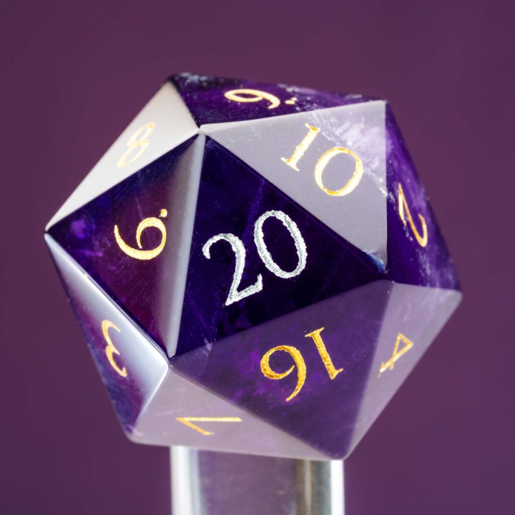 Amethyst Dice by Wyrmwood