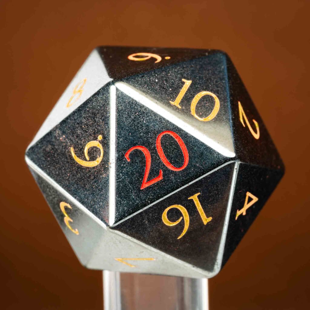 Hematite Dice by Wyrmwood