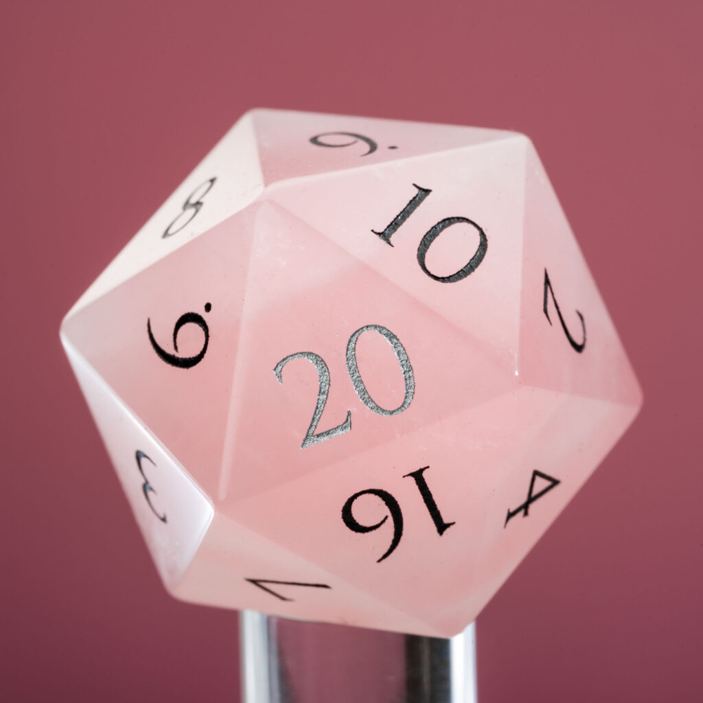 Rose Quartz Dice by Wyrmwood