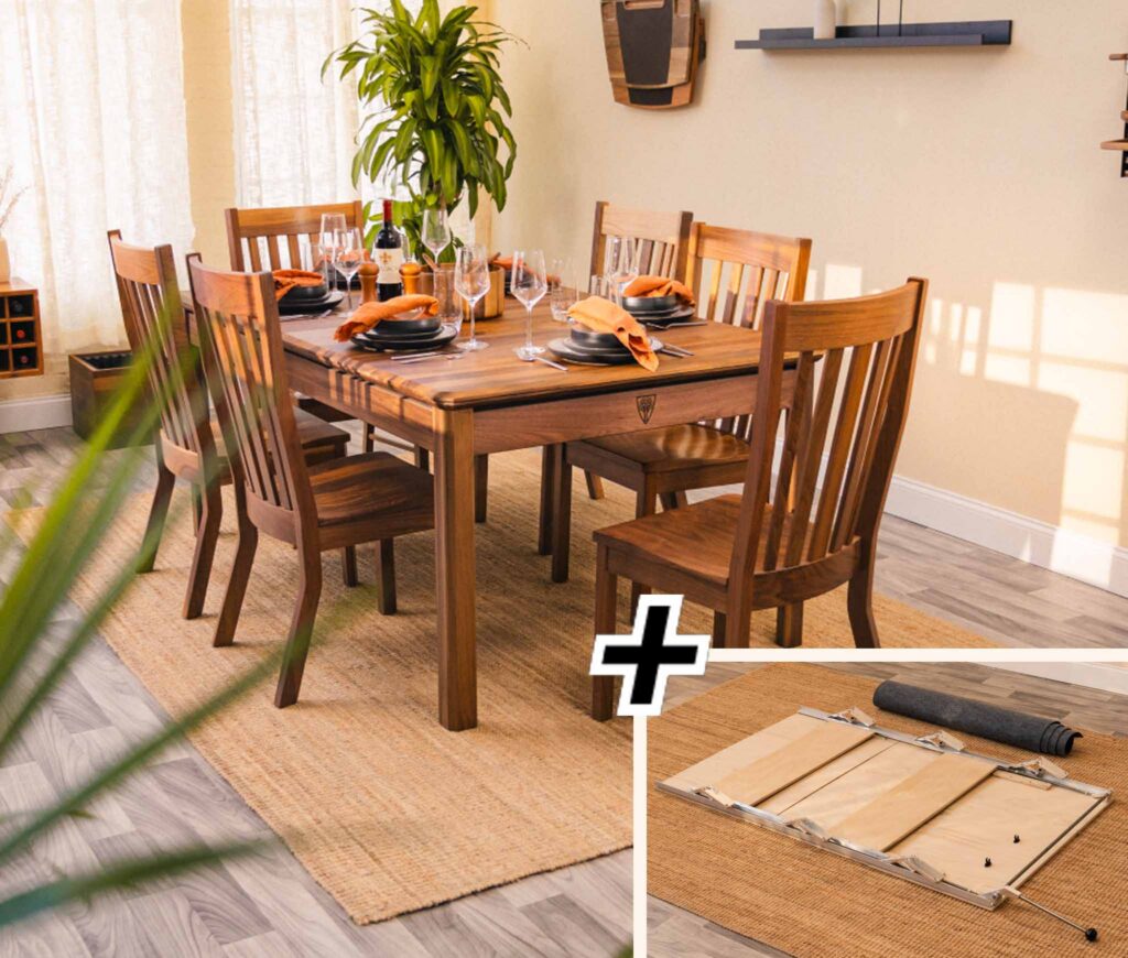 Table for Six with Lift Kit by Wyrmwood