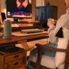 wyrmwood-desk-cherry-Jiarui Cozy L_Desk Social Photos-3 Wyrmwood Desk - Cherry