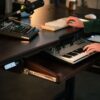 Central Drawer - keyboard tray open with instruments