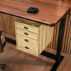 Tall Drawer Cubby Black Walnut_Maple